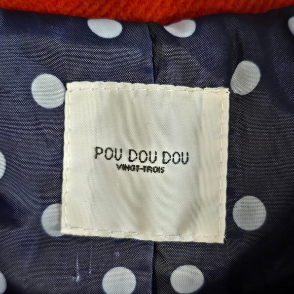 Pou Dou Dou  Jacket Women’s M  Orange Crop Blazer - Picture 9 of 11